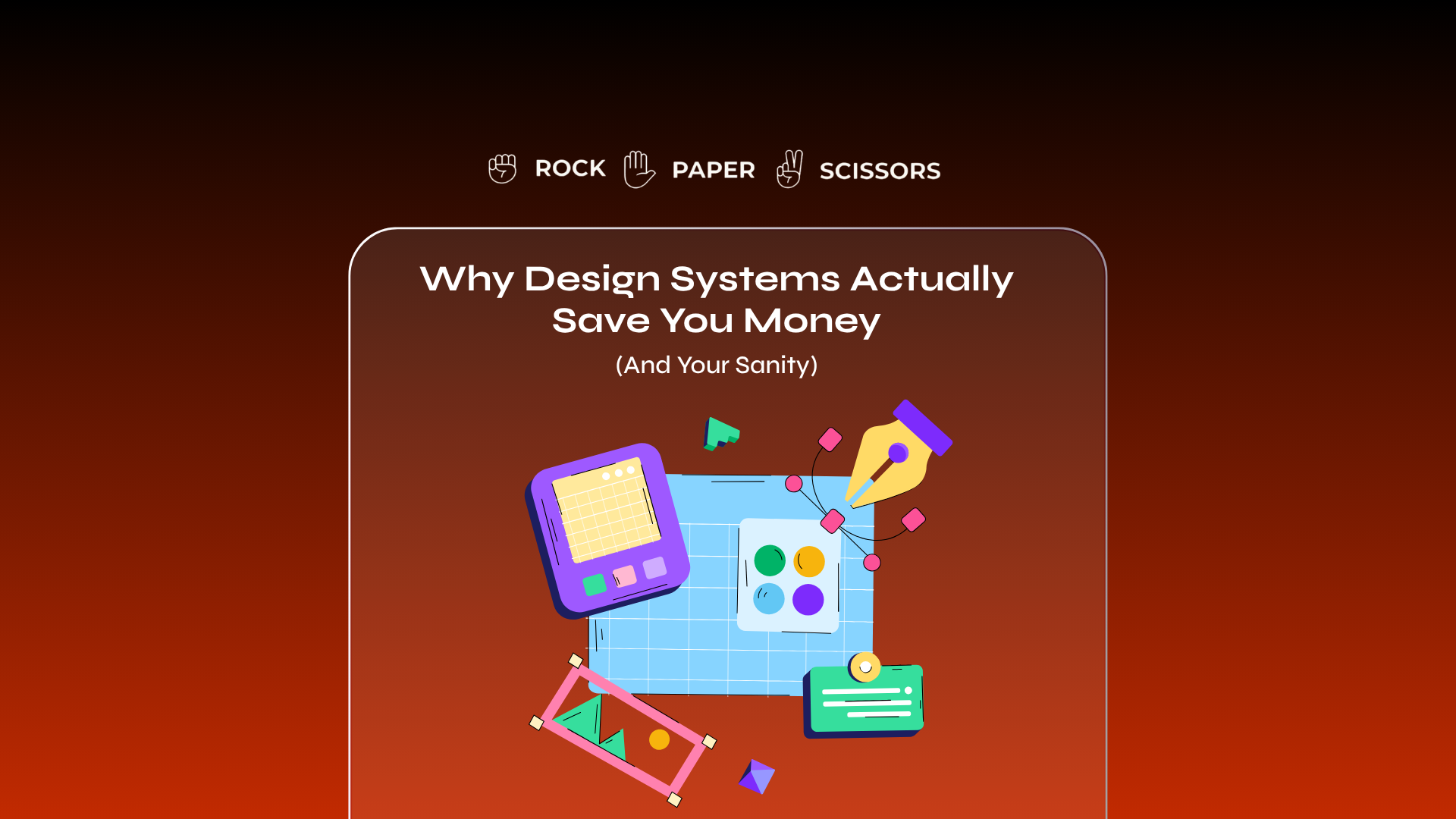 Design Systems: Connected building blocks illustration