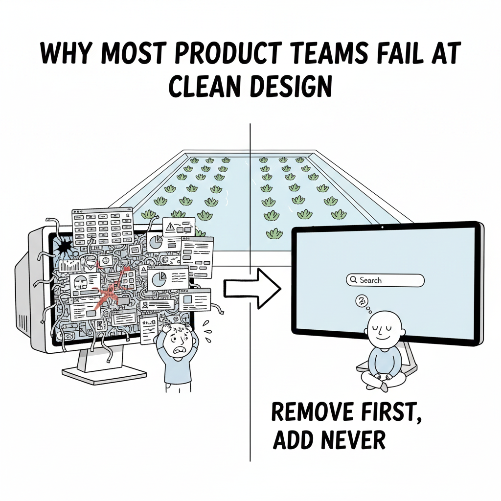 Why Most Product Teams Fail at Clean Design (And How to Actually Fix It)