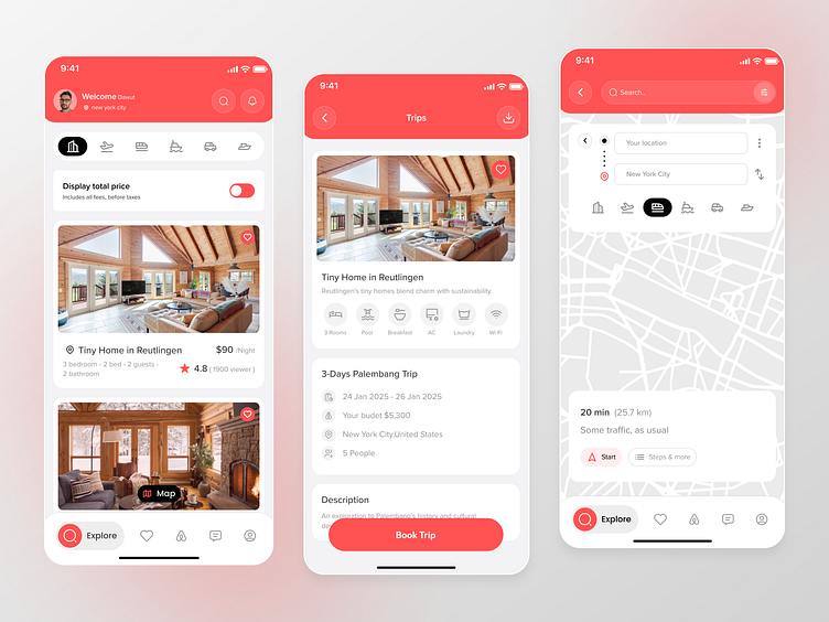 Airbnb Travel App UI Design by Alomgir Hossen on Dribbble