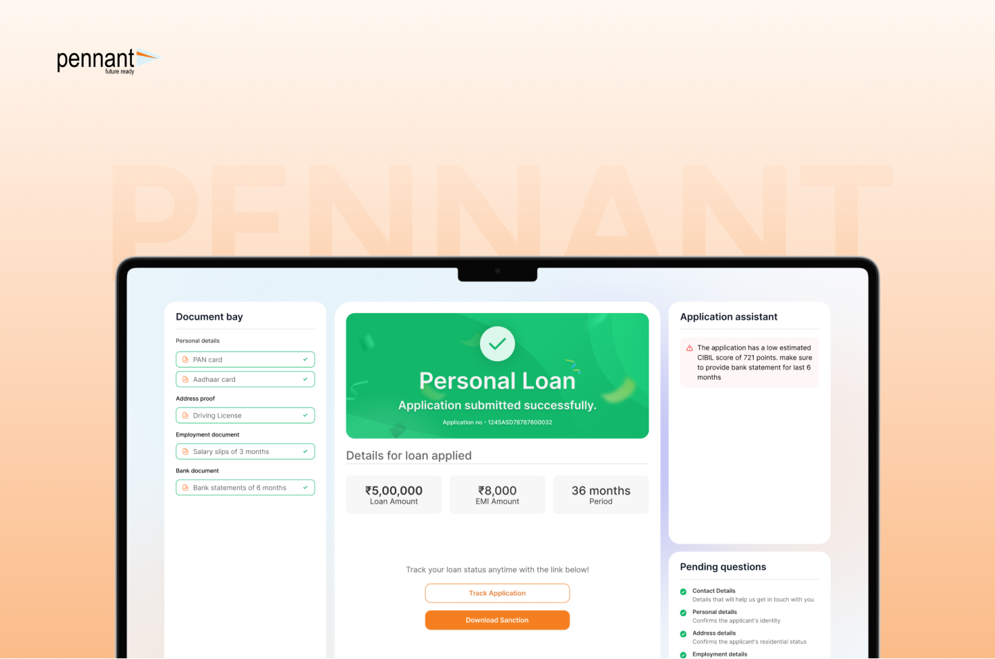 Pennant AI Loan Application Flow