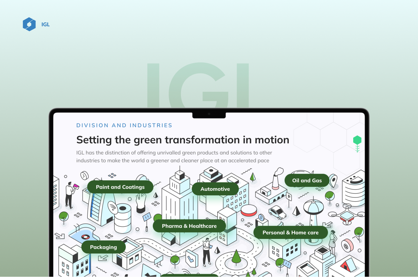 India Glycols Website Redesign