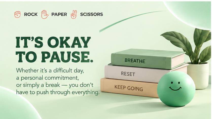 It's okay to pause: mental health support for employees